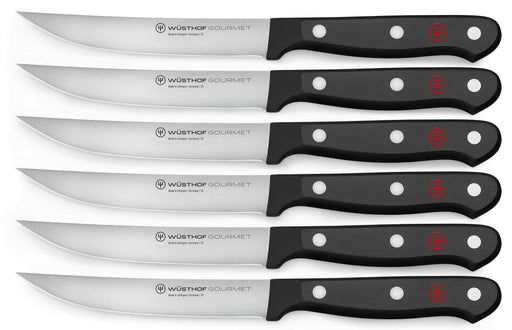 Wusthof Wusthof Gourmet Black Steak Knife Set 6 Piece