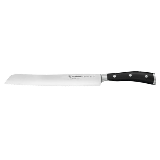 Wusthof Wusthof Classic Ikon Black 9" (23cm) Double Serrated Bread Knife