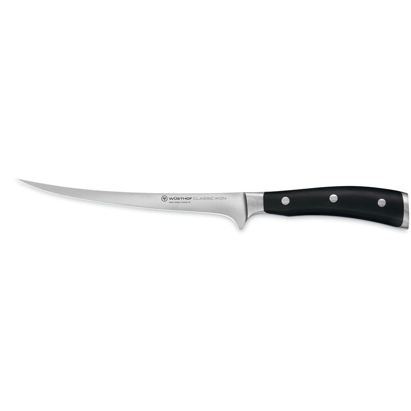 Wusthof Wusthof Classic Ikon Black Fish Fillet  7" (18cm) Knife   