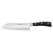 Wusthof Wusthof Classic Ikon Black 5" (14cm) Santoku Knife - Hollow Edge