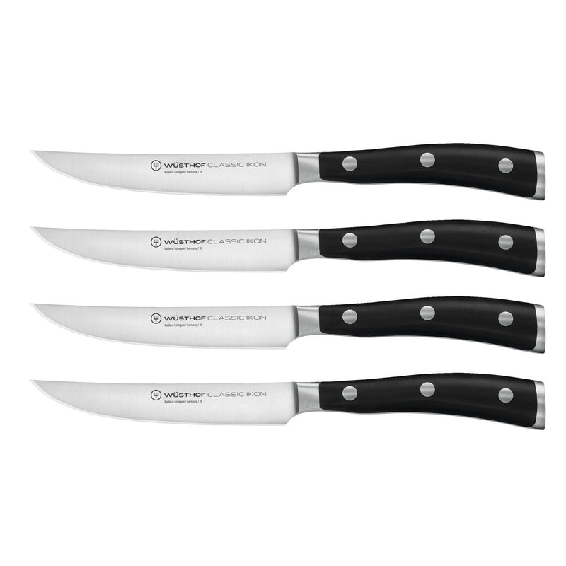 Wusthof Wusthof Classic Ikon Black Steak Knife Set - 4 Piece
