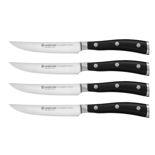 Wusthof Wusthof Classic Ikon Black Steak Knife Set - 4 Piece