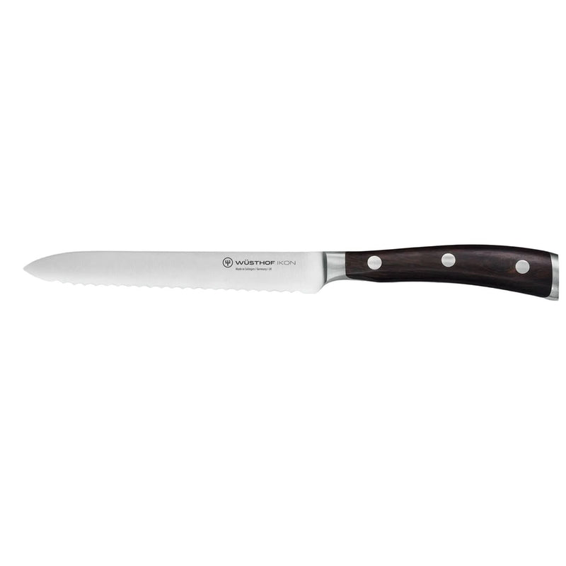 Wusthof Wusthof Ikon 5" (14cm) Serrated Utility Knife   