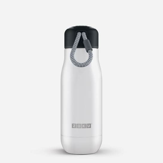 Zoku Zoku Stainless Steel Hydration Bottle White  