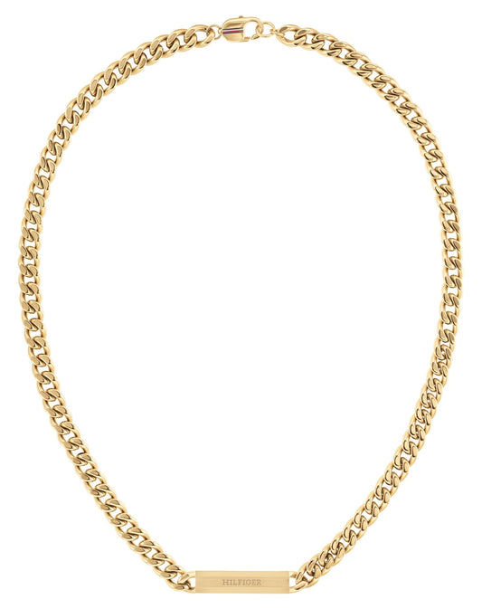 Tommy Hilfiger Clash 2790578 Herrenkette Goldfarben • Markenschmuck • Stilvolles Design