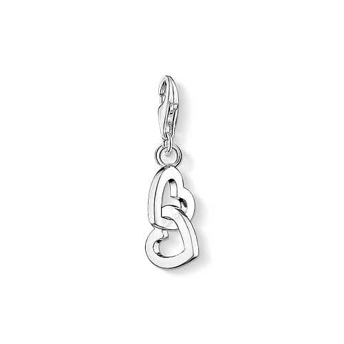 Hjärtberlock i 925 sterlingsilver med hjärtmotiv och ögla