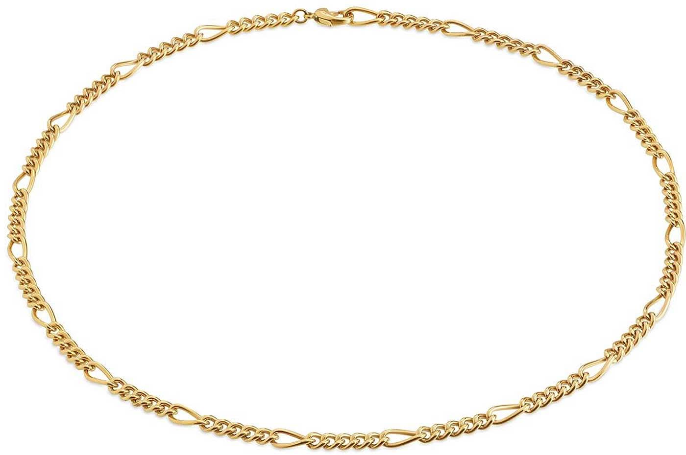 Guldpläterat halsband med fin länkkedja