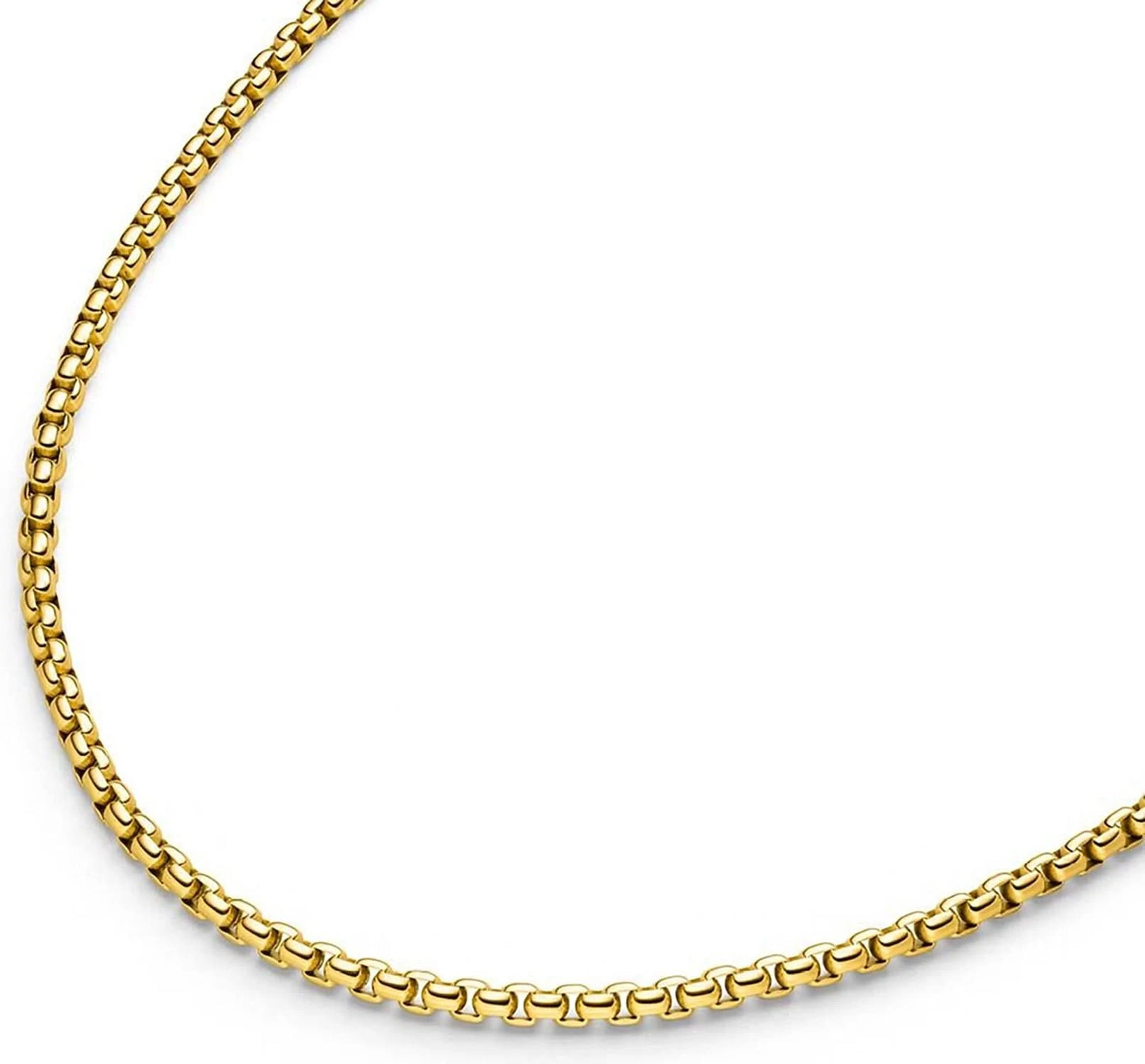 Guldbelagt halsband med venetianska länkar