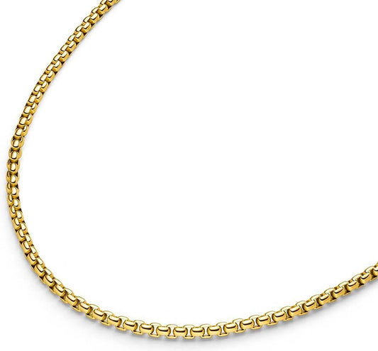 Guldbelagt halsband med venetianska länkar