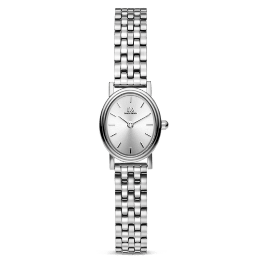Danish Design Eloise IV92Q1310 Damen Armbanduhr Silber • Ovales Edelstahlgehäuse • Schnellwechselsystem