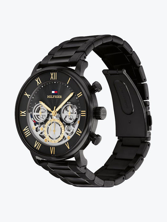 Tommy Hilfiger Legend 1710706 Herren • Ionenplattiertes Schwarzstahlgehäuse • Mineralglas