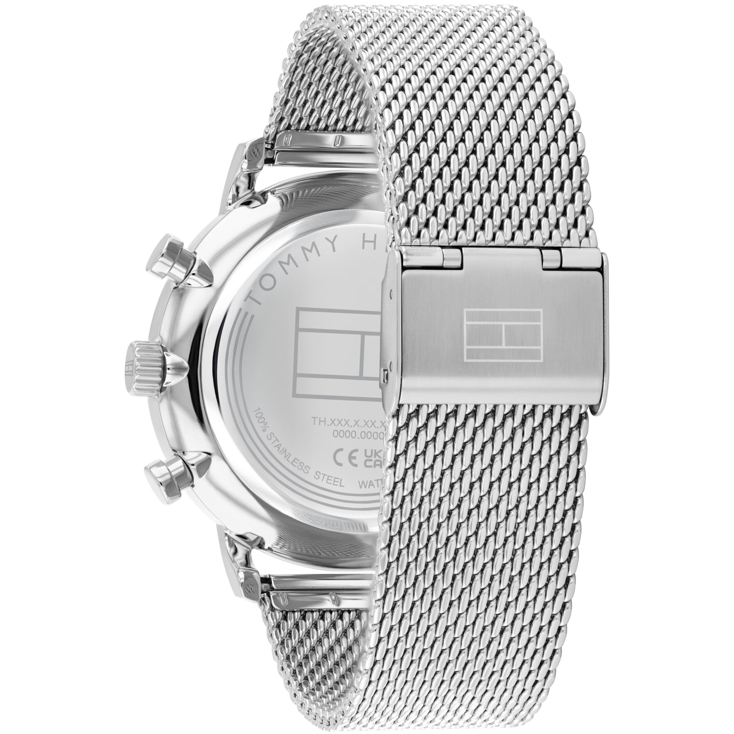 Zegarek kwarcowy Tommy Hilfiger Legend z bransoletą typu mesh i przeszklonym deklem