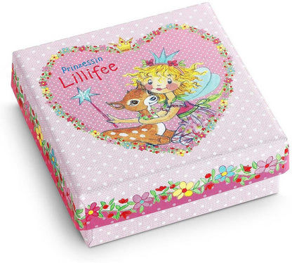Rosa smyckeskrin med motiv av Prinsessan Lillifee och glittrande stjärna