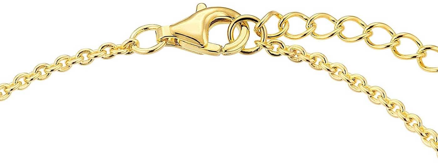 Guldfärgat armband med karbinhake och länkkedja
