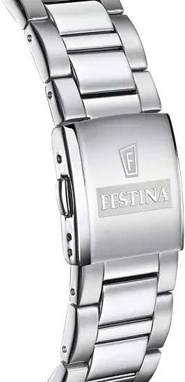 Festina herrarmbandsur Detaljer: Metallarmband och boett med logotyp