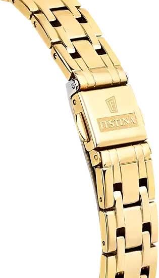 Damarmband med guldfärgade länkar och FESTINA-logotyp på spännet.