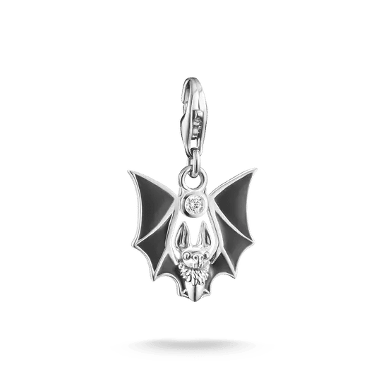 Berlock i sterling silver formad som en fladdermus med zirkoniastenar