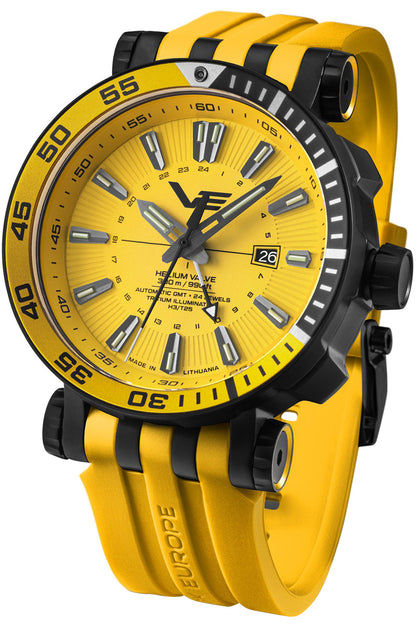 Vostok Europe Energia Rocket NH34-575C719 Herrenuhr Gelb • GMT-Uhrwerk • 2 Wechselarmbänder, Bild 2