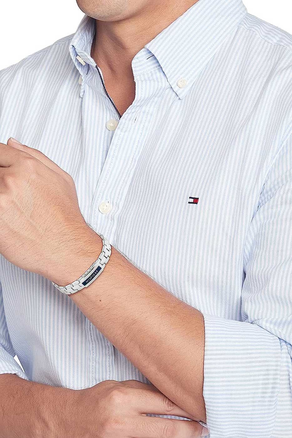 Länklänkarmband i rostfritt stål med Tommy Hilfiger-logotyp