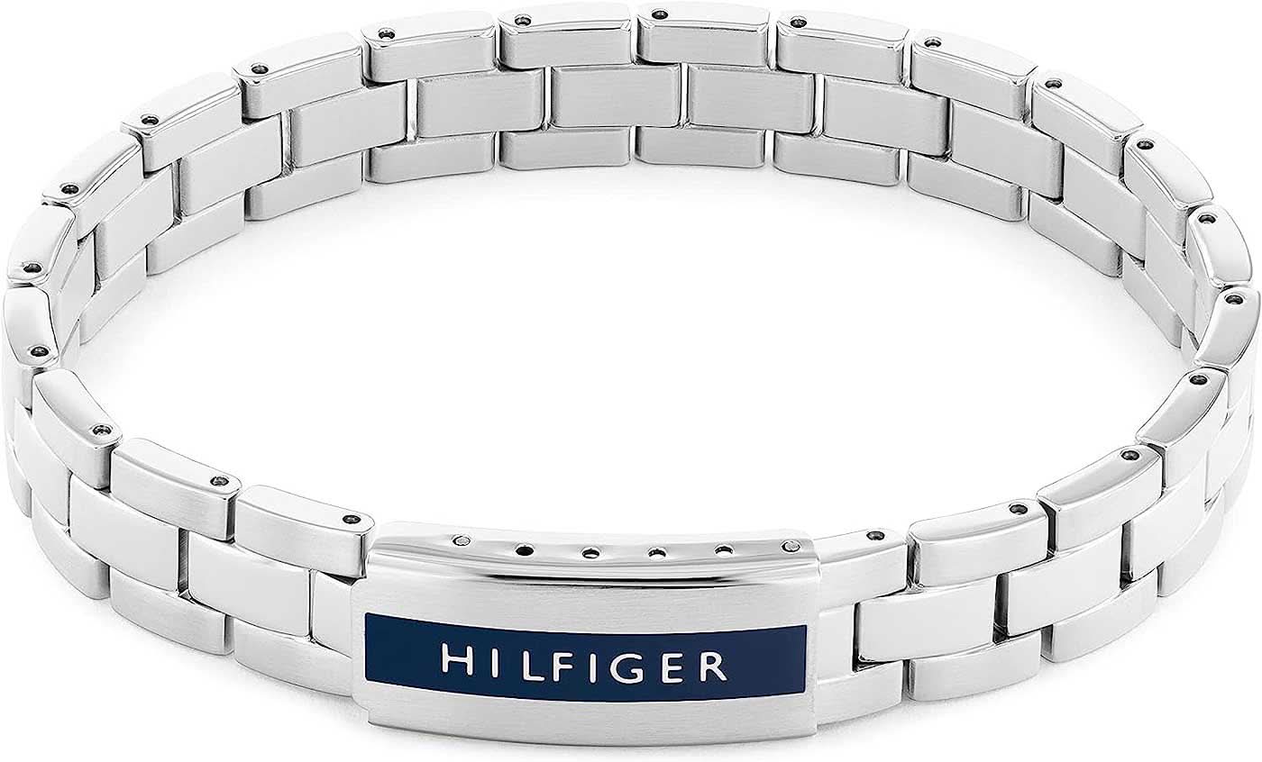 Tommy Hilfiger länkarmband i rostfritt stål med HILFIGER-logotyp