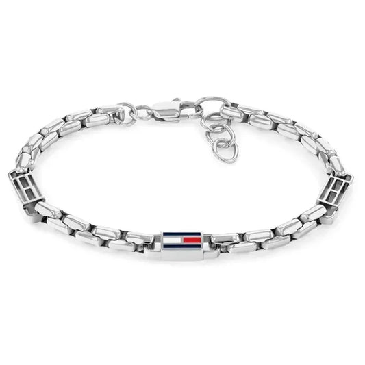Tommy Hilfiger Flag Chain 2790674 Damen Armbanduhr • Quarzwerk • Kettenarmband aus Edelstahl