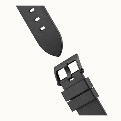Schwarzes Silikonarmband mit Dornschließe der Herrenarmbanduhr Ingersoll The Rigger