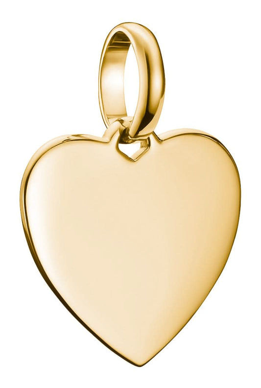 Thomas Sabo Charm-hänge hjärta Connect, förgyllt, upphängningsögla upptill