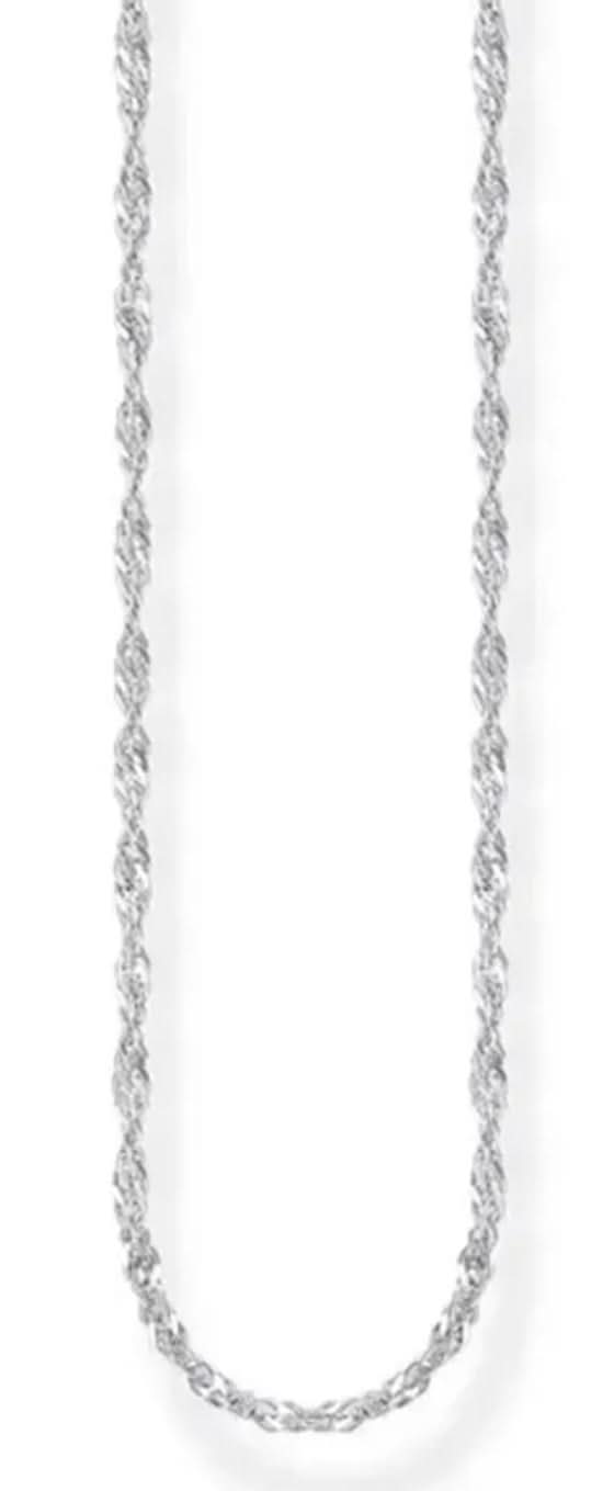Thomas Sabo silverhalsband med fin länk, längd ca 45 cm