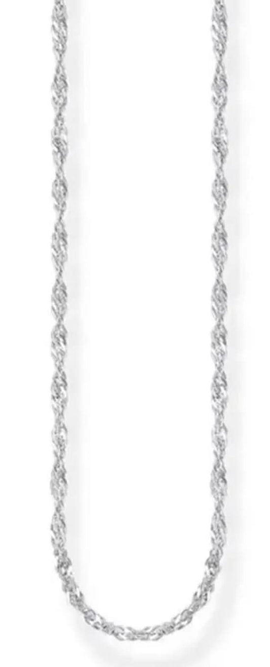Thomas Sabo silverhalsband med fin länk, längd ca 45 cm