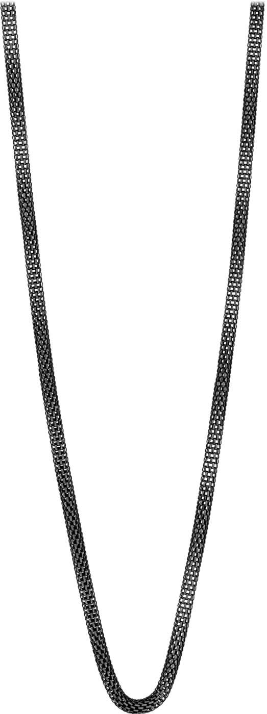 Halsband i rostfritt stål med fin länkkedja, buret i V-form