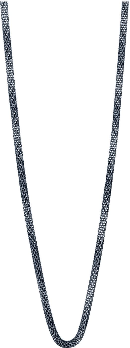 Halsband i rostfritt stål med fin länkkedja, böjd kedjeform