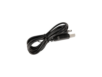 USB-kabel för LED-spegelväckarklocka, svart anslutningskabel med kontakt