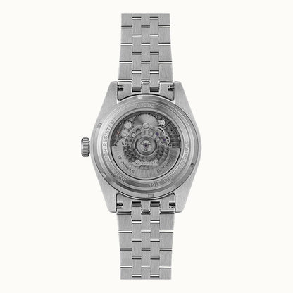 Herrenarmbanduhr Ingersoll mit Sichtboden: mechanisches Werk unter Glas, Edelstahlarmband