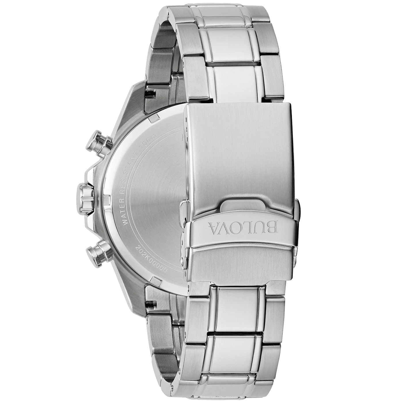 Bulova herrarmbandsur Marine Star, armband i rostfritt stål med spänne och boettbaksida