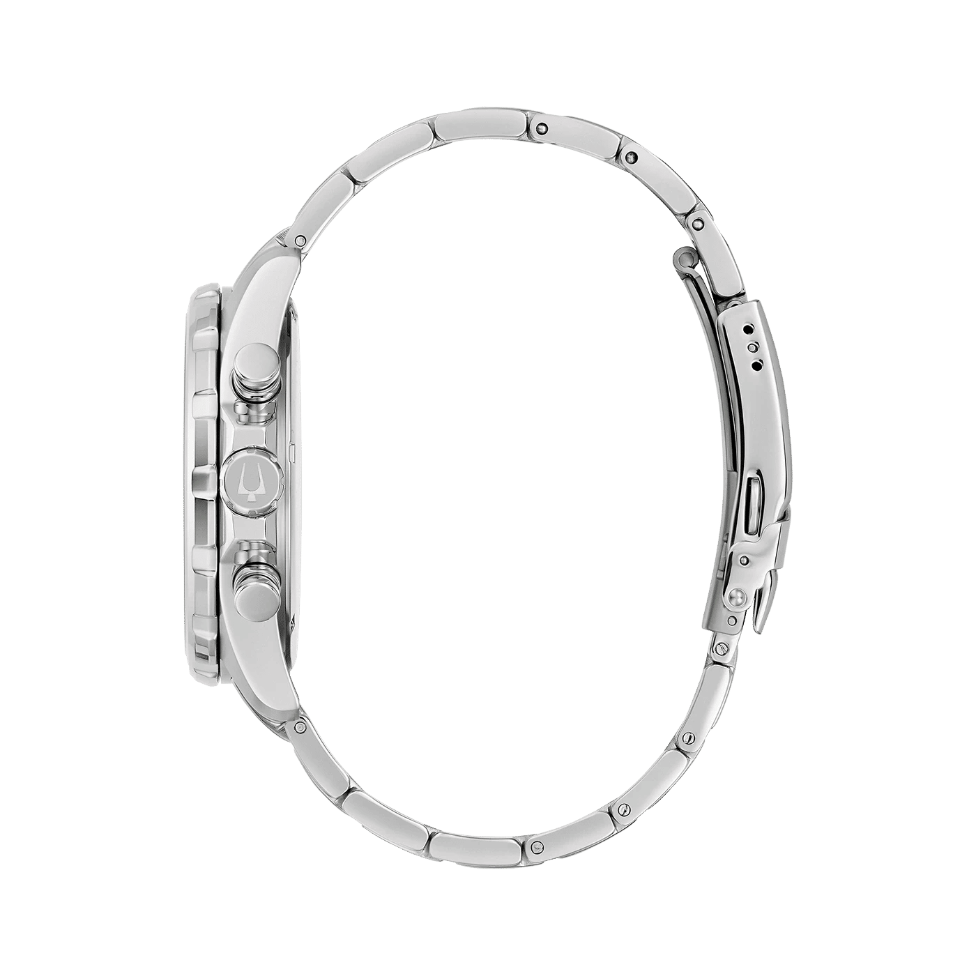 Bulova herrarmbandsur Marine Star, rostfritt stål hölje och armband på sidan