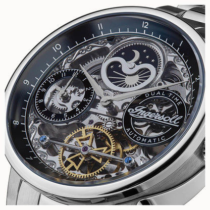 Ingersoll The Jazz I07707 Herrenuhr • Automatikwerk • Dual Time & Mondphase, Bild 2
