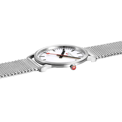 Mondaine Simply Elegant A638.30350.16SBZ Herren Armbanduhr Silber • Saphirglas • Swiss Made, Bild 3