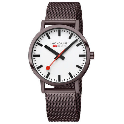 Mondaine Classic A660.30360.1BSBZ Herrenuhr Braun • Mineralglas mit BackLight • Swiss Made, Bild 7
