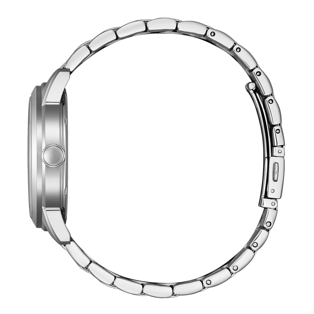 Citizen herrklocka: rostfritt stålboett och armband i metallänkar