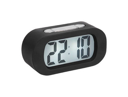 Svart digital väckarklocka med LED-sifferdisplay 22:88