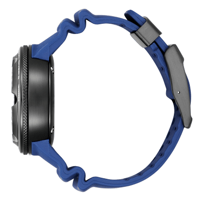 Citizen herrklocka, dykarmodell, med sidledsskydd för kronan och blått silikonarmband