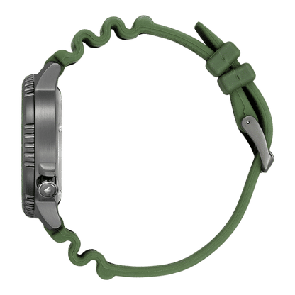 Citizen Promaster herrklocka, sidovy med grönt gummiarmband