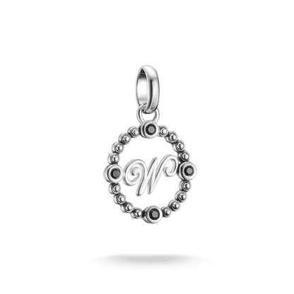 THOMAS SABO Connect charm-hänge i silver med rund zirkoniakant