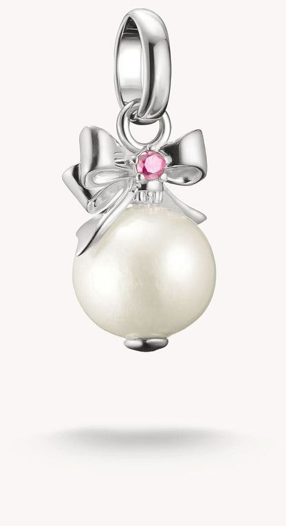 THOMAS SABO Pärlberlock i silver med rosett och rosa sten