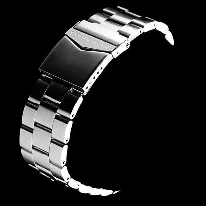 Herrklocka med metallarmband och spänne