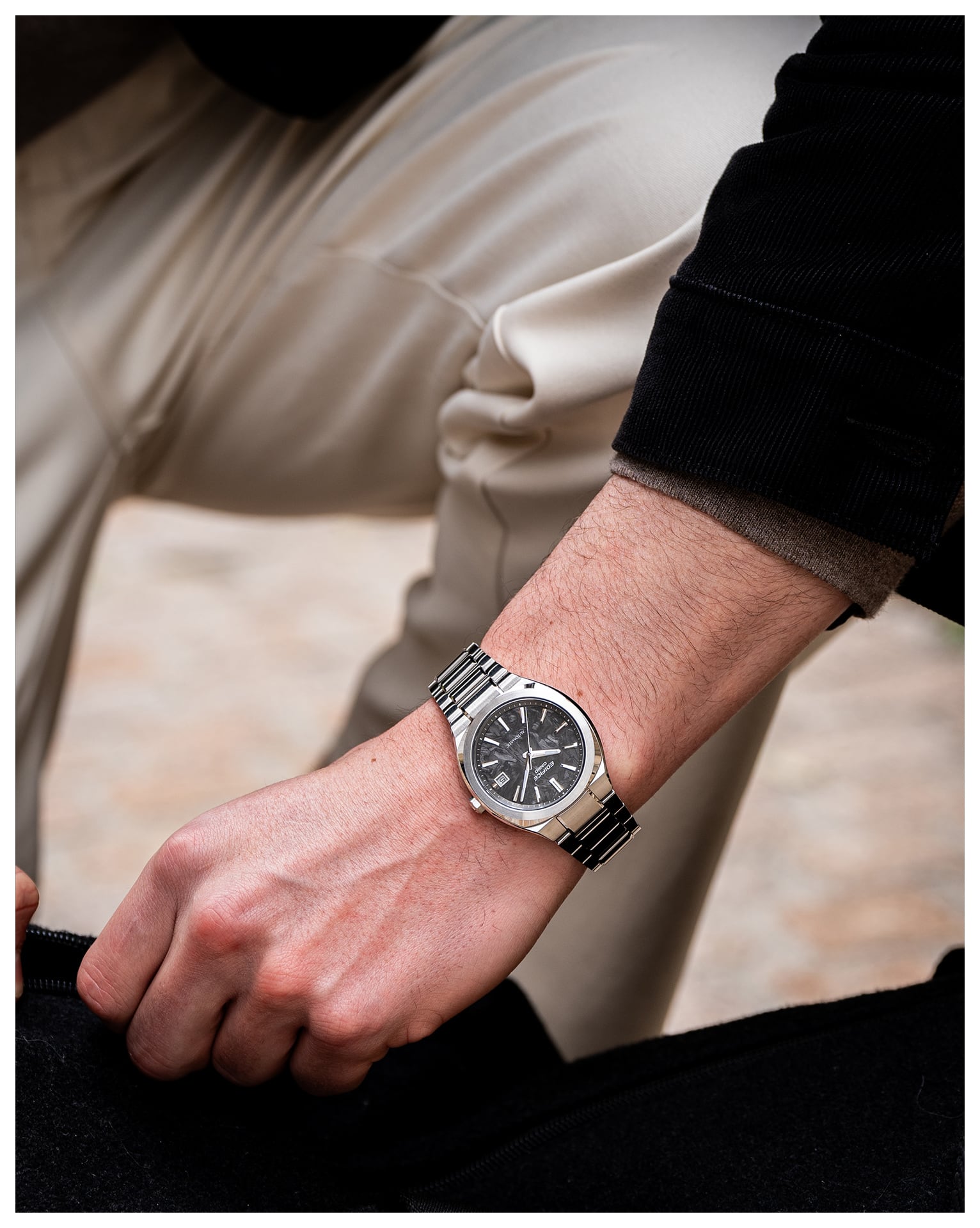 Casio Edifice EFK-200CD-1AER Herren Automatikuhr • Saphirglas • Geschmiedetes Carbon-Zifferblatt, Bild 3