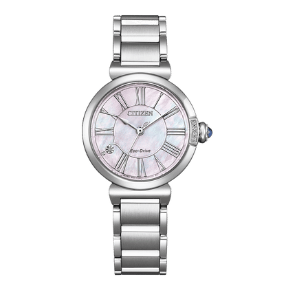 Citizen EM1060-87Y Damenuhr Eco-Drive • Saphirglas • Perlmutt-Zifferblatt