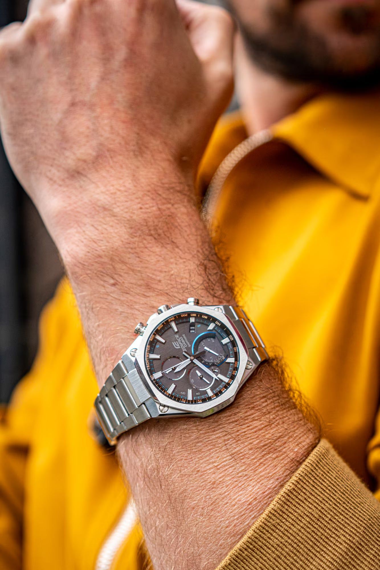 Casio Edifice EQB-1100D-1AER herrklocka • Smarta funktioner • Tough Solar