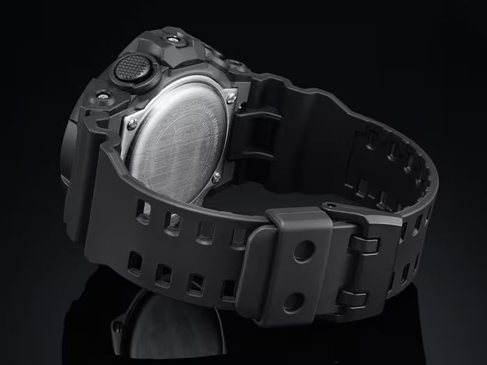 Casio G-SHOCK herrklocka baksida och svart armband