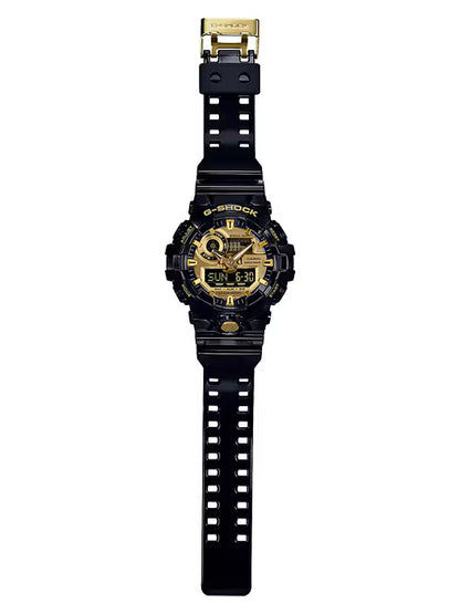 Casio G-Shock GA-710GB-1AER herrklocka • Extrem stöttålighet • Svart & guld-design